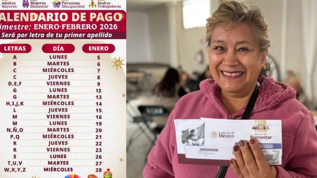 Pagos de pensiones Bienestar 2026: cuándo cae el depósito de febrero y cuál es el aumento